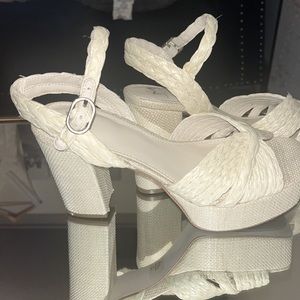 Espadrille Block Heels by Marc Fisher. Best cutest shoes!